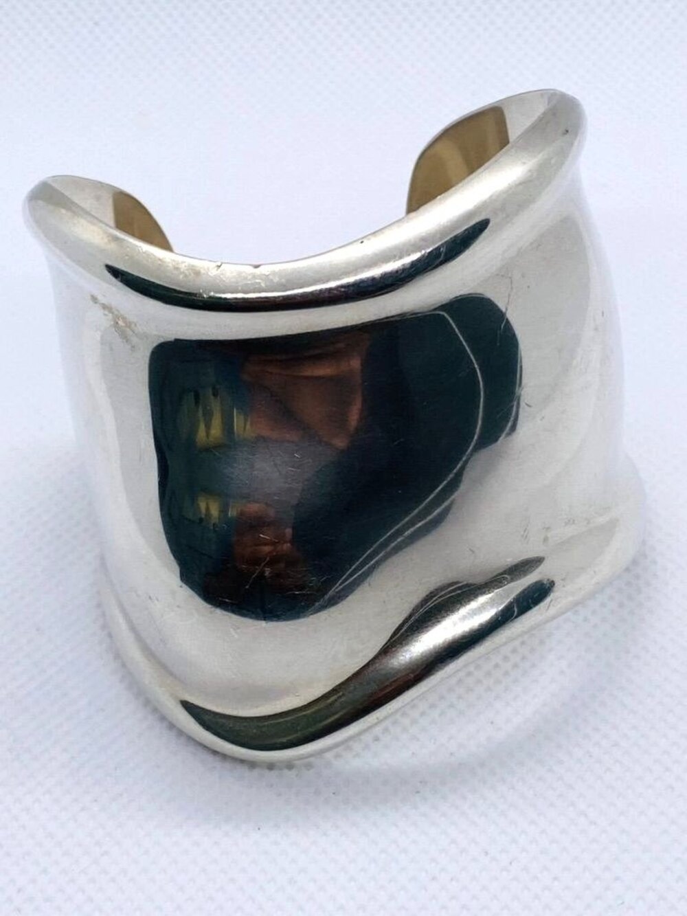 Tiffany & Co Elsa Peretti 1975 Sterling Silver 925 Bone Cuff Bracelet Right